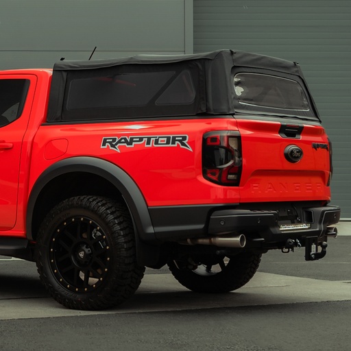 [4M-RAPTOR23-DBLEXPTOP/BLK#] Ford Raptor 2023- Outback Explorer Canvas canopy - Black Denim