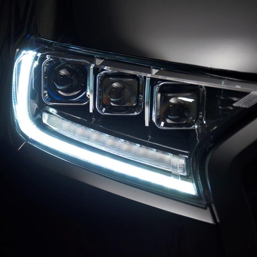 [4M-RANG5-16PREDATORLEDPROJECTOR/LHD#] Ford Ranger 2016- Predator Tri-projector LED headlight left hand drive only