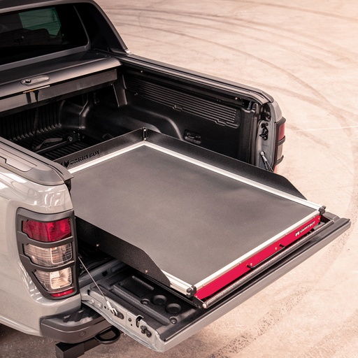 [4M-RAPTOR19SLIDINGBEDTRAYBLACK#] Ford Raptor 2019-2022 Standard load bed slide - Rhino Deck finish