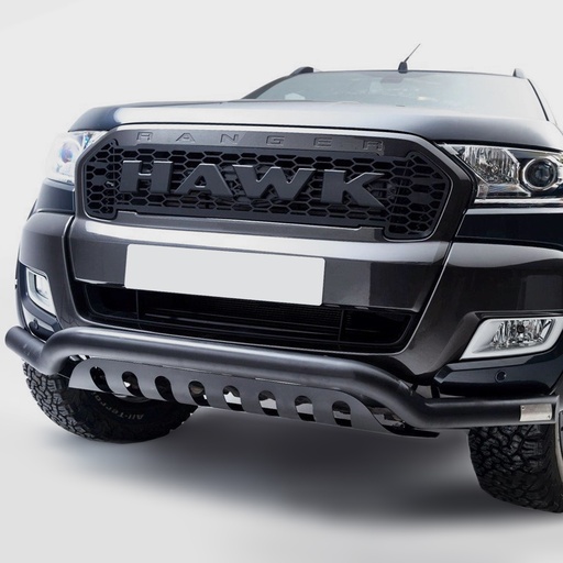 [4M-RANG519DC-R12-R1276-04B#] Ford Ranger 2019-2022 70MM Black spoiler bar with axle plate