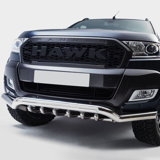 [4M-RANG519DC-R12-R1276-06#] Ford Ranger 2019-2022 70MM Stainless steel spoiler bar with axle bars