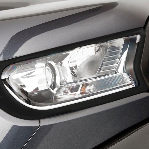 [4M-RANG5-BLKHLGTRUX#] Matt black headlight covers