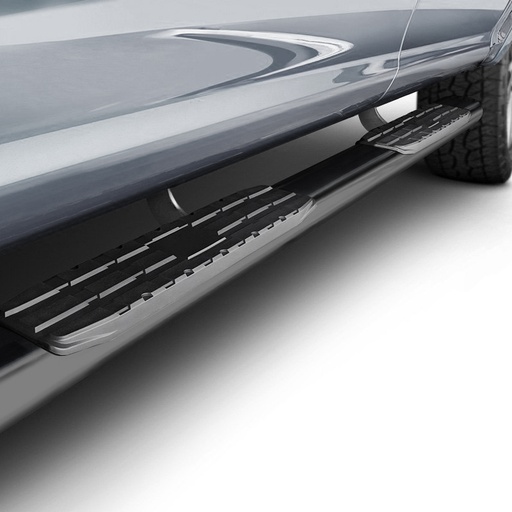 [4M-BLKSSBOVW#] Black oval side bars with tread plates
