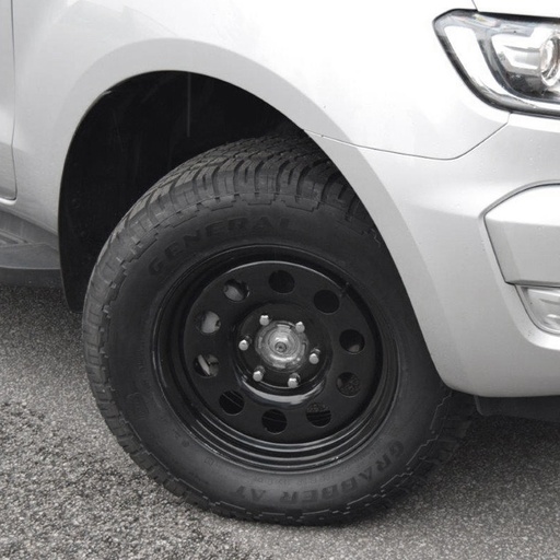[4M-1786139110BLKMODRANG#] 17" black modular steel wheels