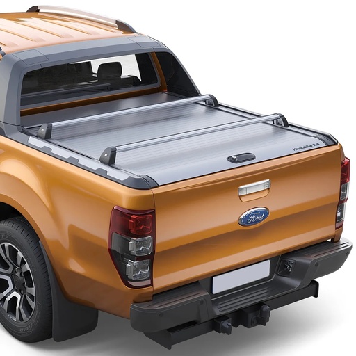 [4M-RANG5MTROLLCROS/WILDTRAK#] Ford Ranger Wildtrak only - MT Roll silver cross bars (75KG load limit)