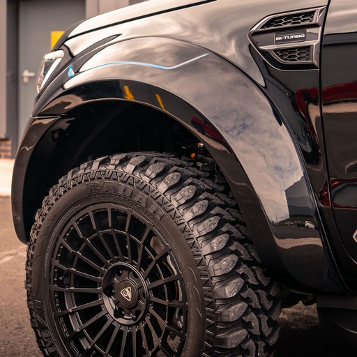 [4M-RANG5DBLWAEXTREME/BLACKM7414#] Ford Ranger kit ultra-wide wheel arch extension body kit - agate black