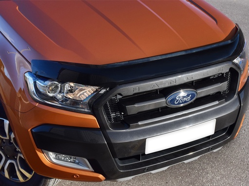 [4M-RANG5-16BG#] Ford Ranger Facelift 2016-2019 Dark Smoke bonnet guard