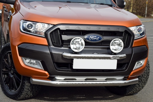 [4M-RANG516LIGHTBAR#] Ford Ranger T6 2016- Stainless steel light mounting bar (Black)