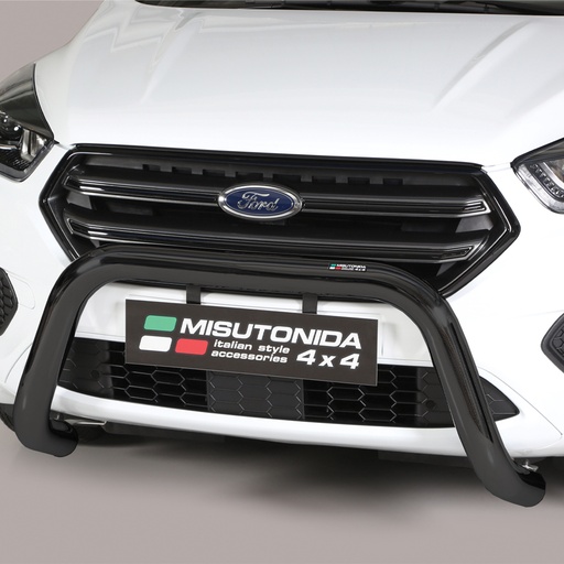 [4M-KUGA-17/EC/SB/420/PL/BLACK#] Ford Kuga 2017 Misutonida 76MM Dia front bar - black nylon coated finish