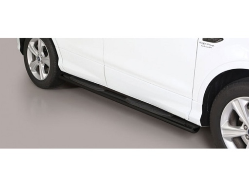 [4M-KUGA-17/GPO/420/PL/BLACK#] Ford Kuga 2016- Black side bars with black rubber treads