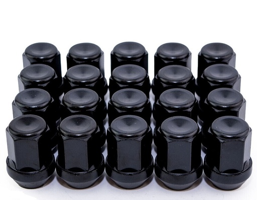 [4M-14MMX1.5MMLONGBLKNUTS20#] 14MM X 1.5MM wielmoer zwart 19mm (per stuk)