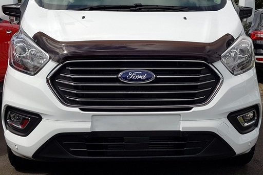 [4M-TRANSCUST-18BG#] Ford Transit Custom 2018- Dark smoke bonnet guard