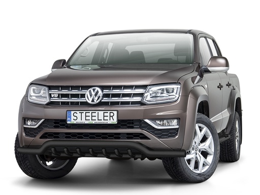 [4M-AMAR-17/V6/SPOILERBAR/AX/BARS/BLACK#] VW Amarok 2017-2020 Black spoiler bar with axle bars