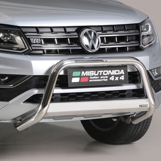 [4M-AMAR1ABAR2.5EUMACH#] VW Amarok 2011-2020 63MM Stainless steel A-Frame bull bar