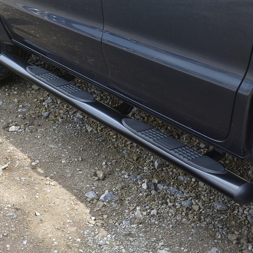 [4M-AMAR1SSSB-BLACK#] VW Amarok 2011-2020 Black side bars with oval steps