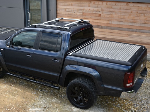 [4M-AMAR1DBLCHEQTONMT2#] VW Amarok 2011-2020 Mountain Top chequer lift-up tonneau cover