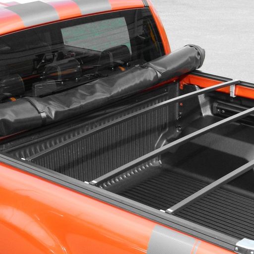 [4M-AMAR1TONNLOCK#] VW Amarok 2011-2020 Soft roll up tonneau cover with rails