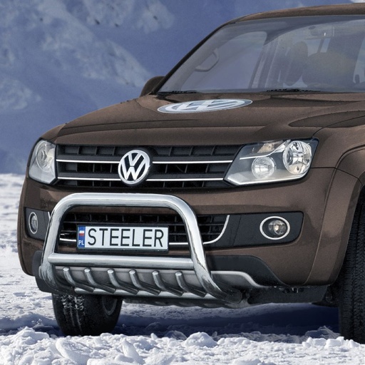 [4M-AMAROK-R0070#] VW Amarok 2011-2017 70MM stainless steel A-bar with axle bars