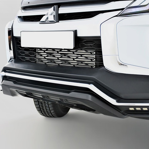 [4M-L200-19PREDATOR/FRONT/BUMPER#] Mitsubishi L200 series 6 2019-2021 Predator bumper mask with DRLS