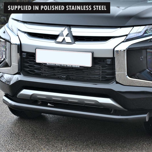 [4M-L200-19SPOILERBAR/STST#] Mitsubishi L200 series 6 2019- 76MM spoiler bar - stainless steel