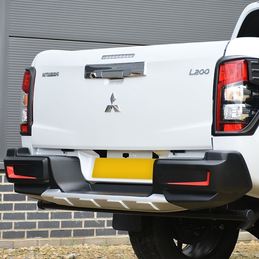[4M-L200-19REARBUMPERTRIM#] Mitsubishi L200 series 6 2019- Rear Predator bumper in matte black