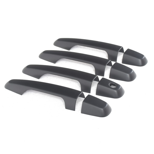 [4M-L200-15BLKDHGTRUX#] Mitsubishi L200 2015- set of 4 black door handle covers