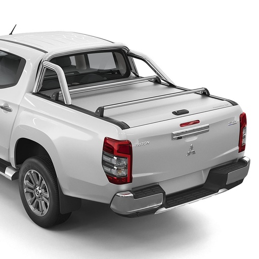 [4M- L200-19DBLMTROLLS#] Mitsubishi L200 series 6 mountain top roll - silver roller shutter