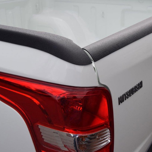 [4M-L200-15DCBEDCAPS#] Mitsubishi L200 2015-2019 bed rail caps - tailgate protection