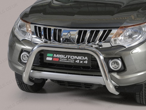 [4M-EC-SB-390-IX#] Mitsubishi L200 MK7 2015- 76MM stainless steel A-frame by Mis