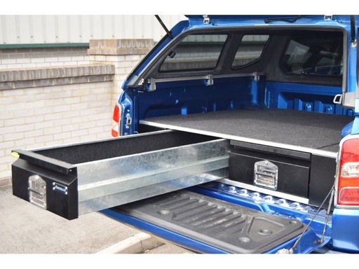 [4M-L200-15AERODRAWERSYSTEM#] Mitsubishi L200 Double CAB 2015 Bespoke load bed drawer system tool gun box