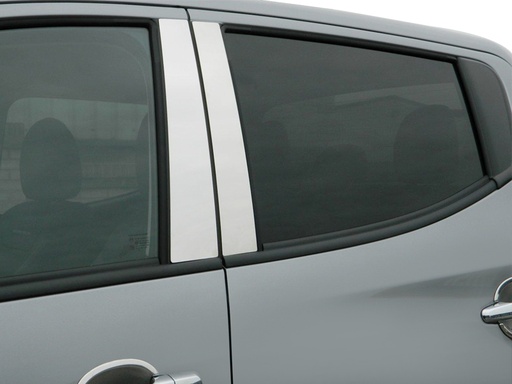 [4M-L200-15DPT#] Mitsubishi L200 series 5 2015- stainless steel door pillar trims