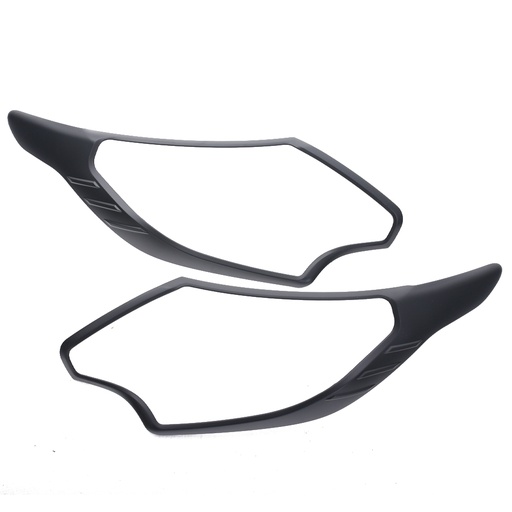 [4M-L200-15/FRT/HLC/SNZ#] Mitsubishi L200 2015 - series 5 - front headlight trim - matt black