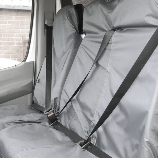 [4M-SEATCOVFRGRVANVWT615ON#] VW Transporter grey universal front seat covers