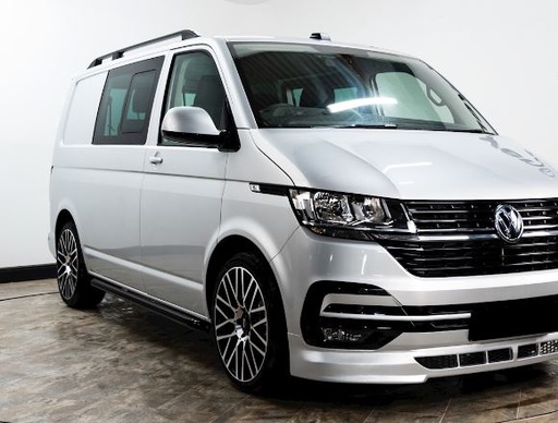 [4M-VWT5RRSWBBLK#] VW Transporter T5 T5.1 T6 T6.1 SWB black alloy roof rails