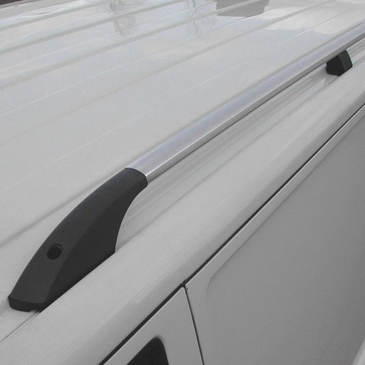 [4M-VWT5RRSWBSILV#] VW Transporter T5 T5.1 T6 T6.1 SWB Silver alloy roof rails V2