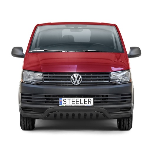 [4M-T6-L1570-08-B#] VW Transporter T6 Black front styling spoiler bar 2016-