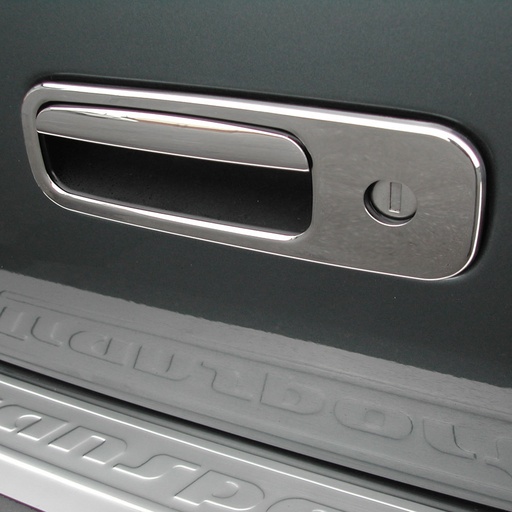 [4M-VWT52CHRRDHC#] VW Multivan T5.1 2010-2015 Stainless steel rear door handle covers 2PCE
