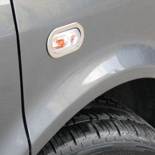 [4M-VWT5SSSRR#] VW Transporter T5 T5.1 2003-2015 Stainless steel side light surrounds