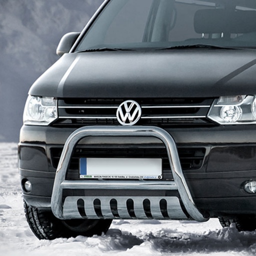 [4M-T5-R0070-04#] VW Transporter T5 polished front styling A-Bar 2003-2010