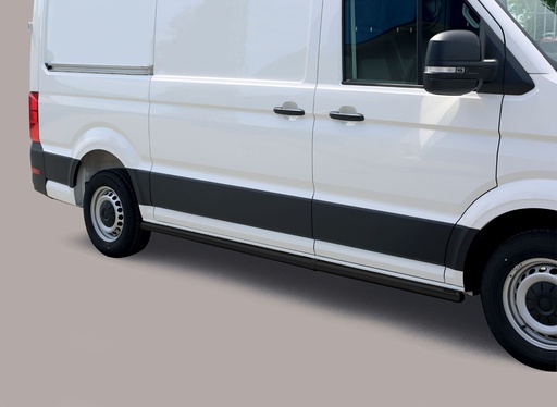 [4M-TPS/426/MWB/PL#] VW Crafter 2017- Medium wheel base side bars in black