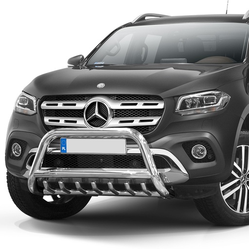 [4M-X-CLASS-18/ABAR/AXBARS/STST#] Mercedes X-Class 70MM stainless steel A-Bar with axle bars