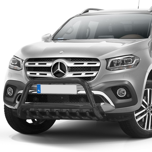 [4M-X-CLASS-18/ABAR/AXBARS/BLACK#] Mercedes X-Class 70MM Black A-Bar with axle bars