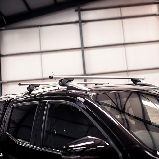 [4M-X-CLASS-UNILONGXBAR-SILV#] Mercedes X-Class cross bars for roof rails in silver