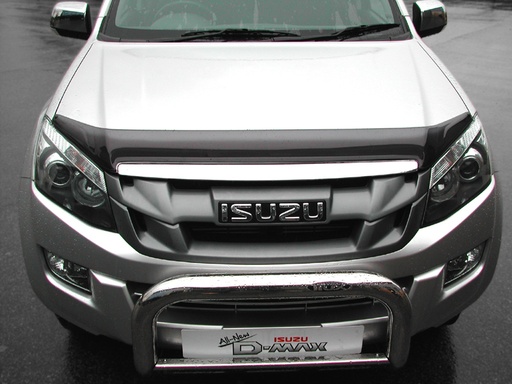 [4M-DMAXBG#] Isuzu D-Max 2012-2017 Dark smoke bonnet guard