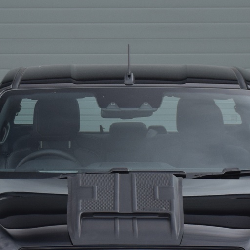 [4M-DMAX12/BONNSCOOP/SNZ.V1#] Isuzu D-Max 2012-2017 full size matt black bonnet scoop