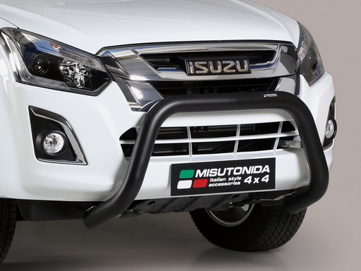 [4M-DMAXABAR76MMMACHB#] Isuzu D-Max 2012-2020 Black coated A-Frame bull bar