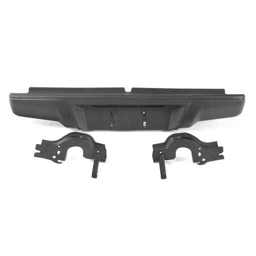 [4M-DMAX12-CHAP-REARBUMPER-BLACK#] Isuzu D-Max 2012-2020 Gloss black rear bumper without parking sensors