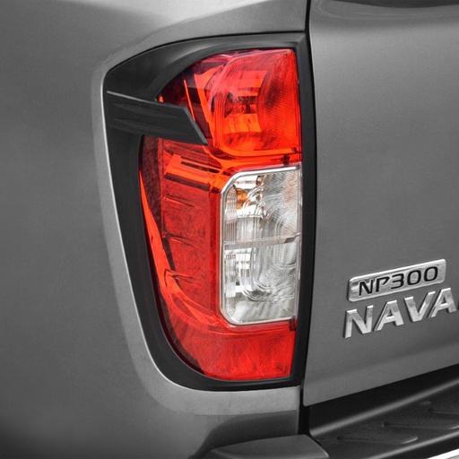 [4M-NAVARA-15BLKTLC#] Nissan Navara NP300 2016-2021 Black tail light covers