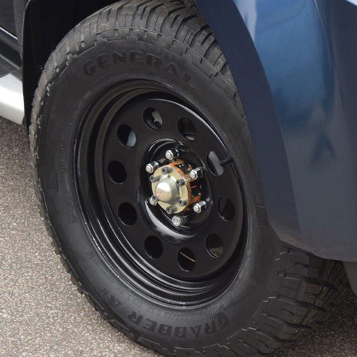[4M-1786139110BLKMODDMAX#] 17X8 6X139 Black modular steel wheel for Isuzu D-Max