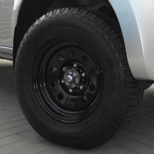 [4M-16761390BLKMODDMAX#] 16X7 6X139 Black steel wheel for Isuzu D-Max